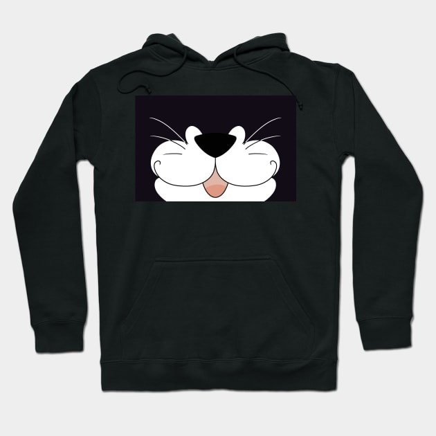 Black Tuxedo Cat Hoodie by Veggie-Queen